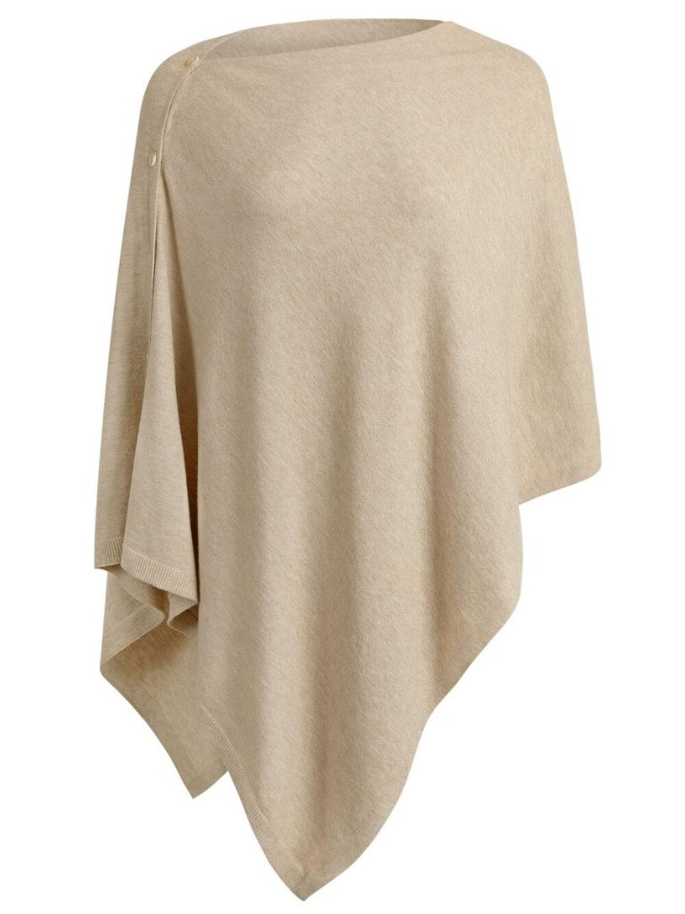 Women's Versatile Knit Shawl Poncho Sweater Button Scarf